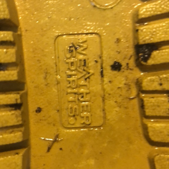 Black and white striped rubber boots - Picture 3 of 4